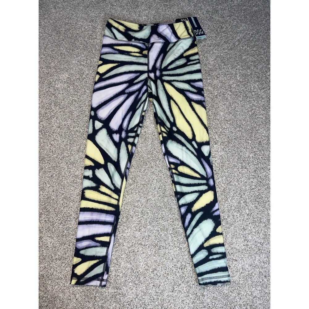 DSG Performance Mid Rise Tight Athletic Leggings Girls XL NEW Butterfly
